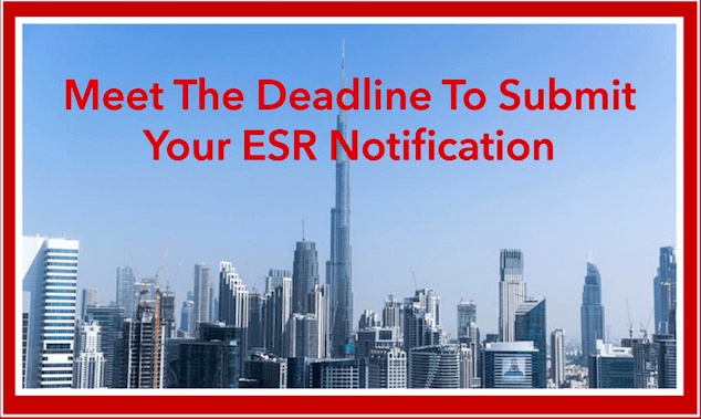 Extension To ESR Filing & Notification Granted Until 31st January 2021